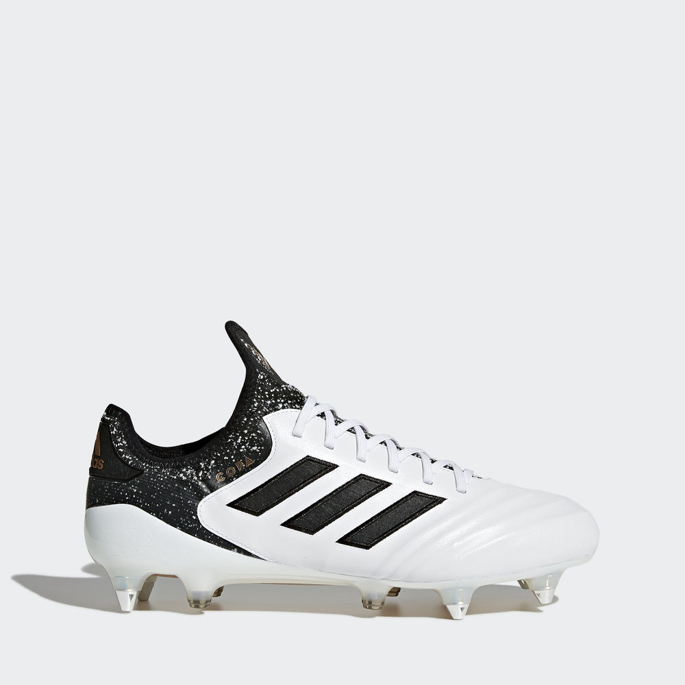 Adidas Copa 18.1 Soft Ground - ποδοσφαιρικα παπουτσια ανδρικα - Ασπρα/Μαυρα/Χρυσο Χρωμα,Μέγεθος: EU